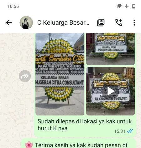 Pengiriman Papan Bunga Duka Ngargosoko Srumbung
